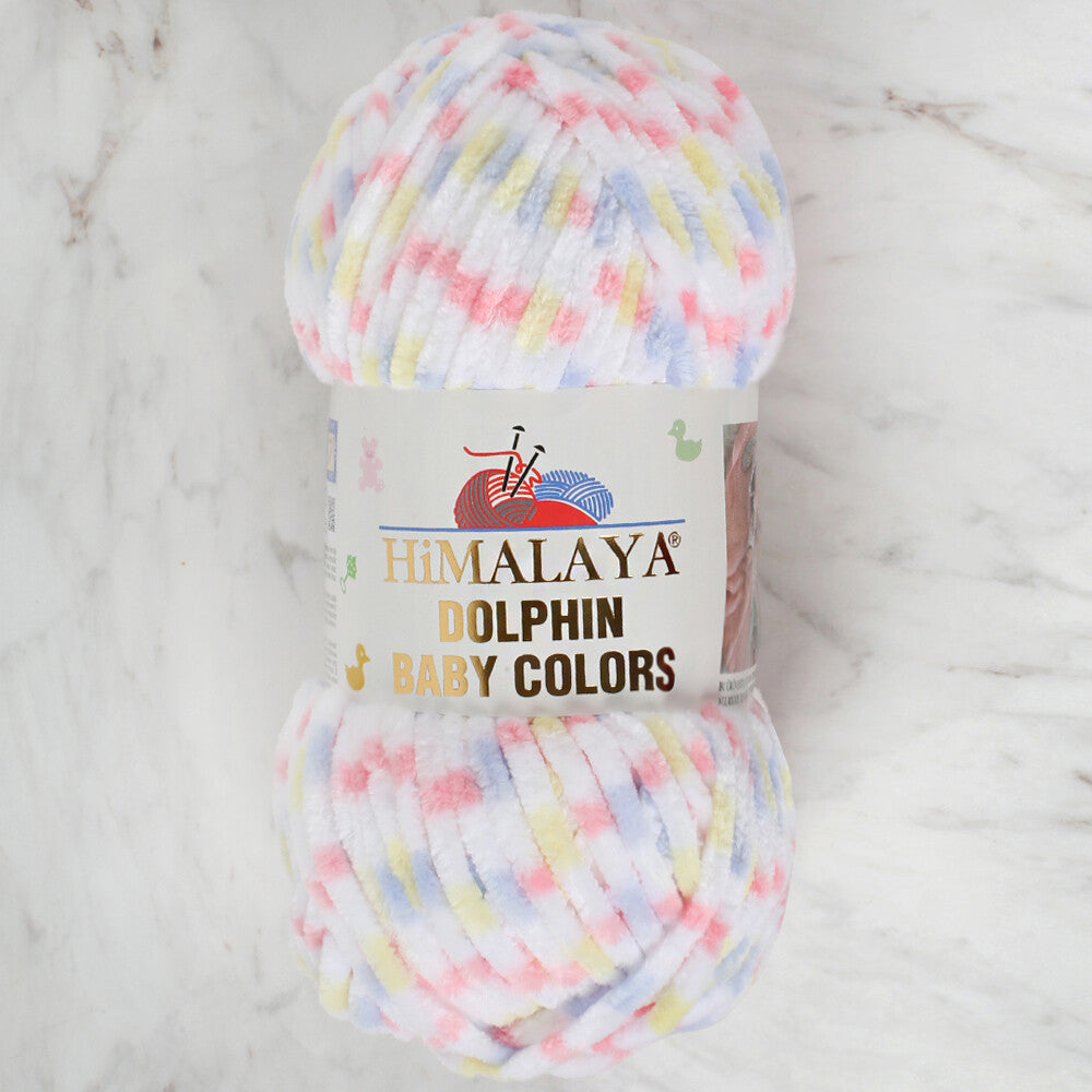 Himalaya Dolphin Baby Colors Chenille Yarn, Variegated - 80417