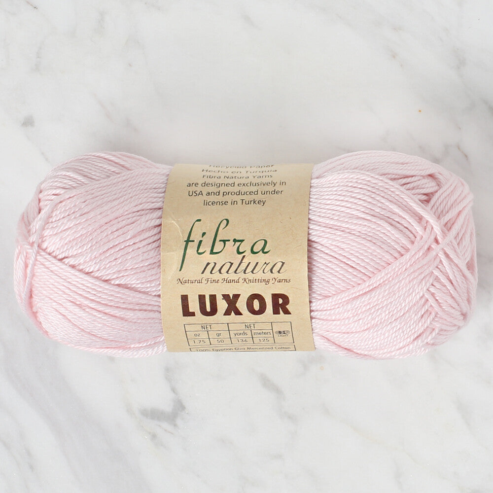 Fibra Natura Luxor Knitting Yarn, Light Pink- 105 - 04