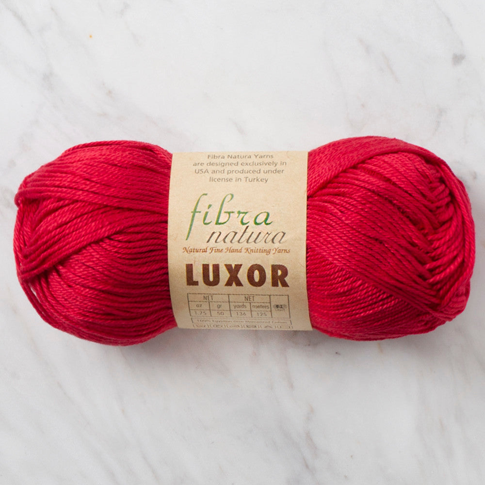 Fibra Natura Luxor Yarn, Red - 105-08