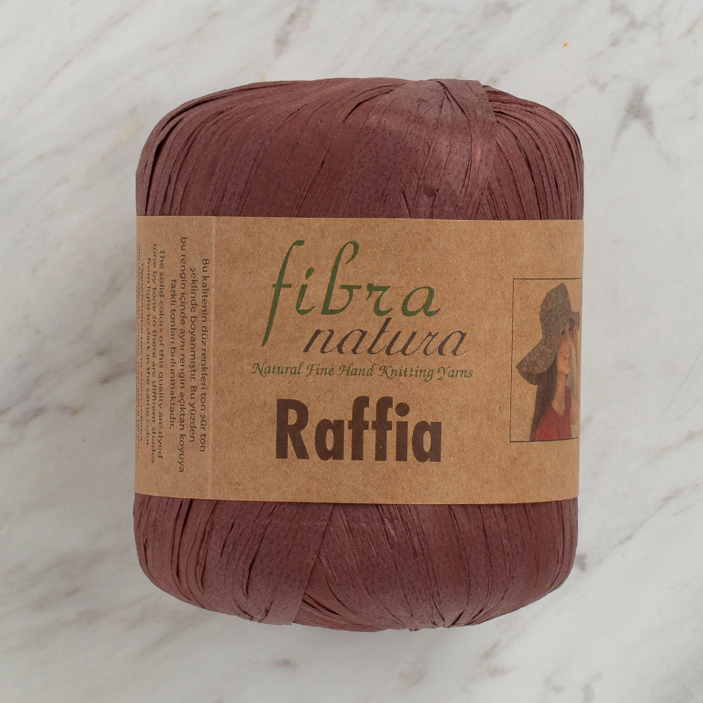 Fibra Natura 40 g Raffia Paper Yarn, Brown - 116-03