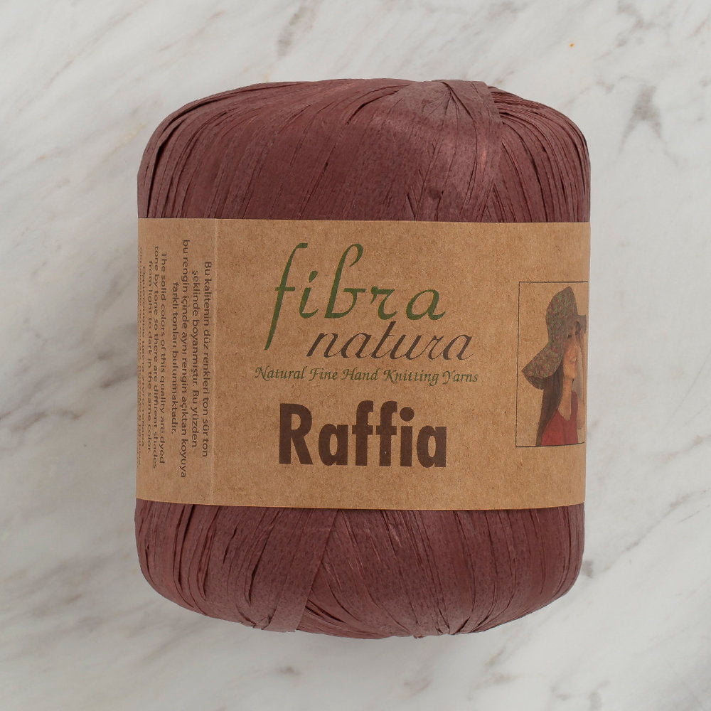 Fibra Natura 40 g Raffia Paper Yarn,  Brown - 116-03
