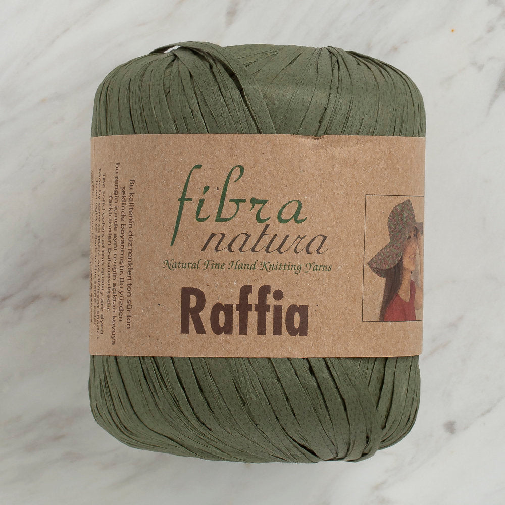 Fibra Natura 40 g Raffia Paper Yarn, Dark Green - 116-05