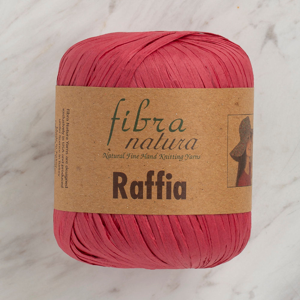 Fibra Natura 40 g Raffia Paper Yarn, Red - 116-06