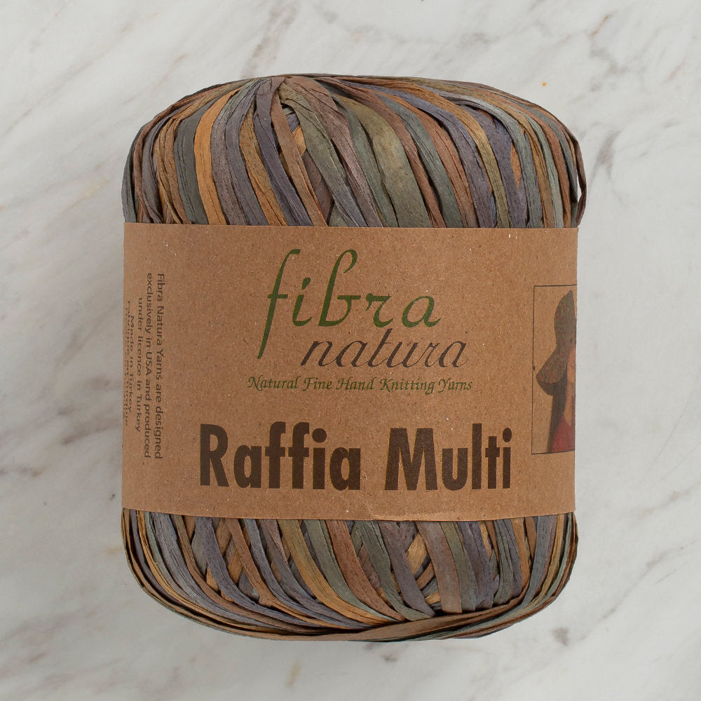 Fibra Natura 35 g Raffia Paper Yarn, Variegated - 117-03