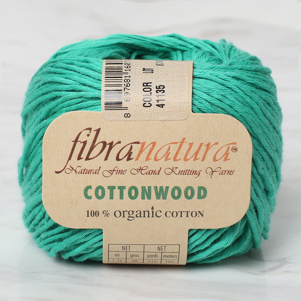 Fibra Natura Cottonwood Knitting Yarn, Green - 41135