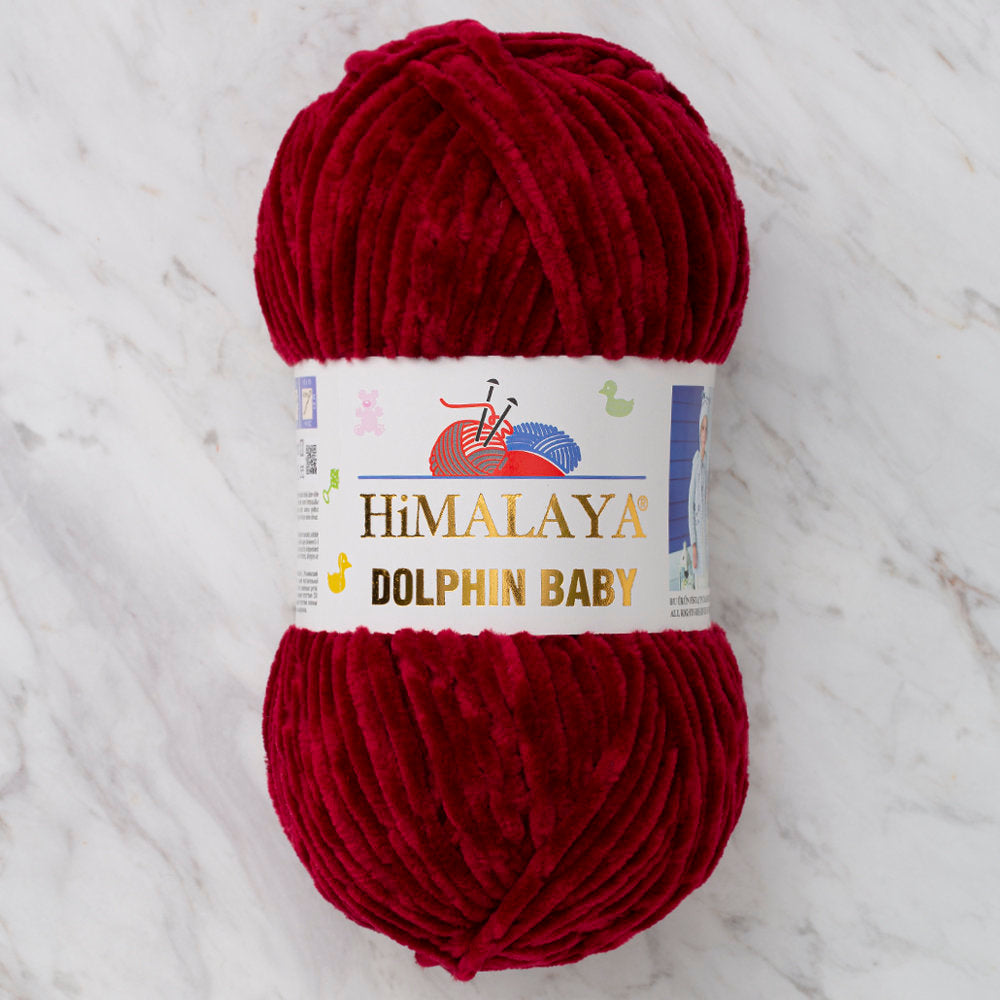 Himalaya Dolphin Baby Chenille Yarn, Claret - 80322
