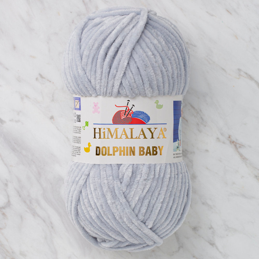 Himalaya Dolphin Baby Chenille Yarn, Grey - 80325