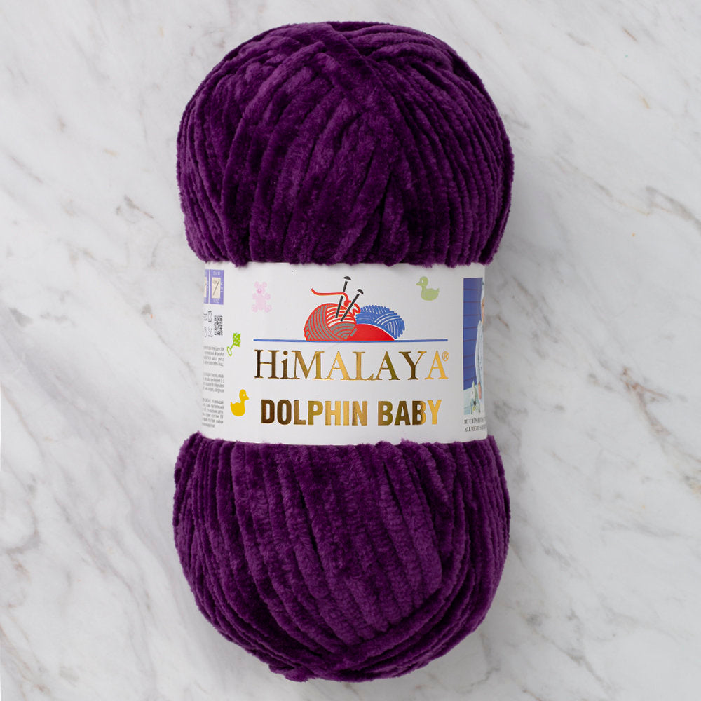 Himalaya Dolphin Baby Chenille Yarn, Purple - 80328