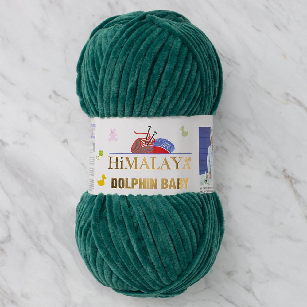 Himalaya Dolphin Baby Chenille Yarn, Green - 80331