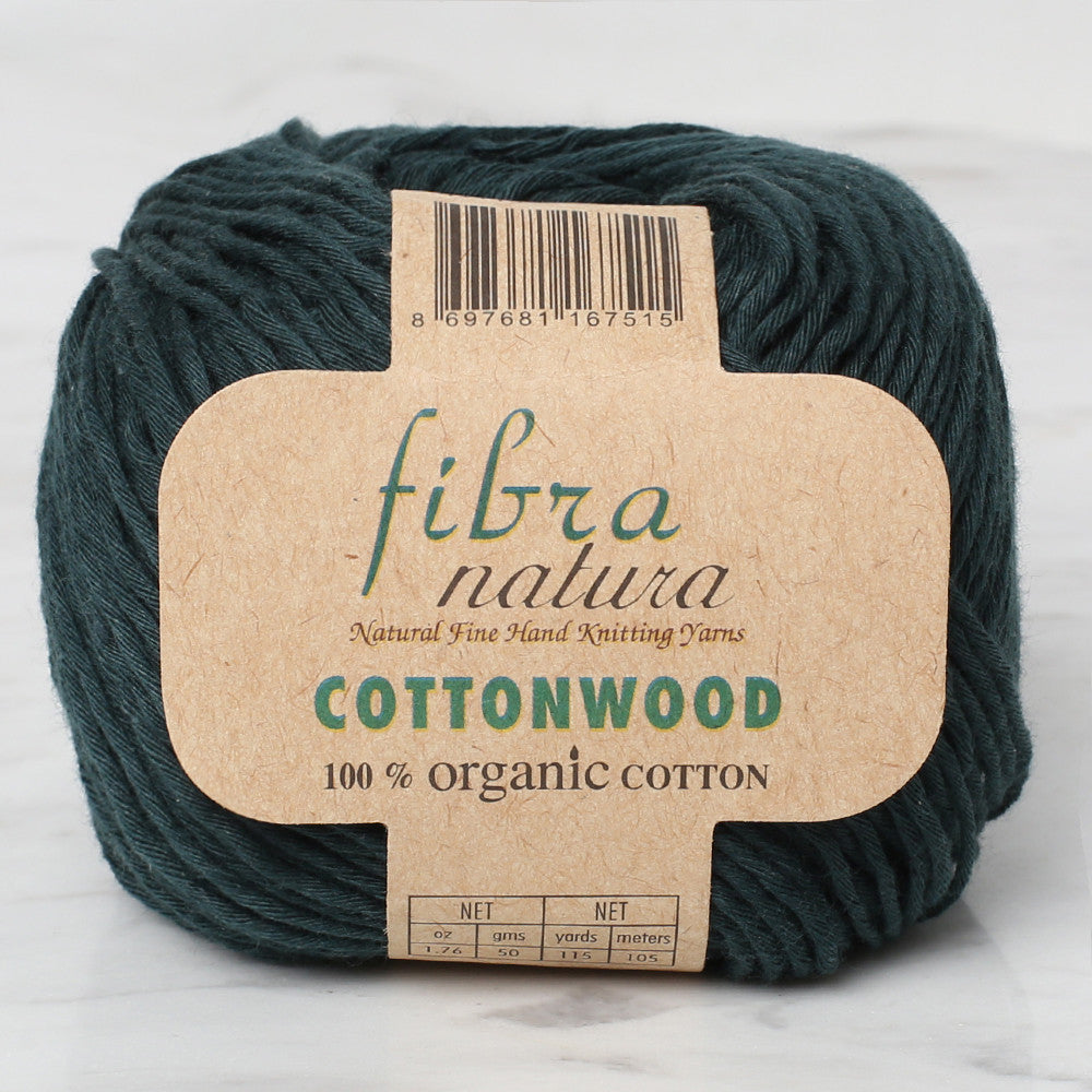 Fibra Natura Cottonwood Knitting Yarn, Green - 41115