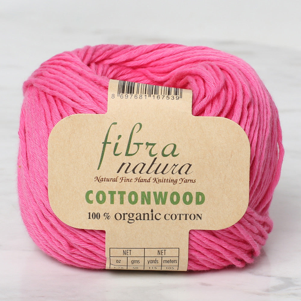 Fibra Natura Cottonwood Knitting Yarn, Fuchsia - 41116