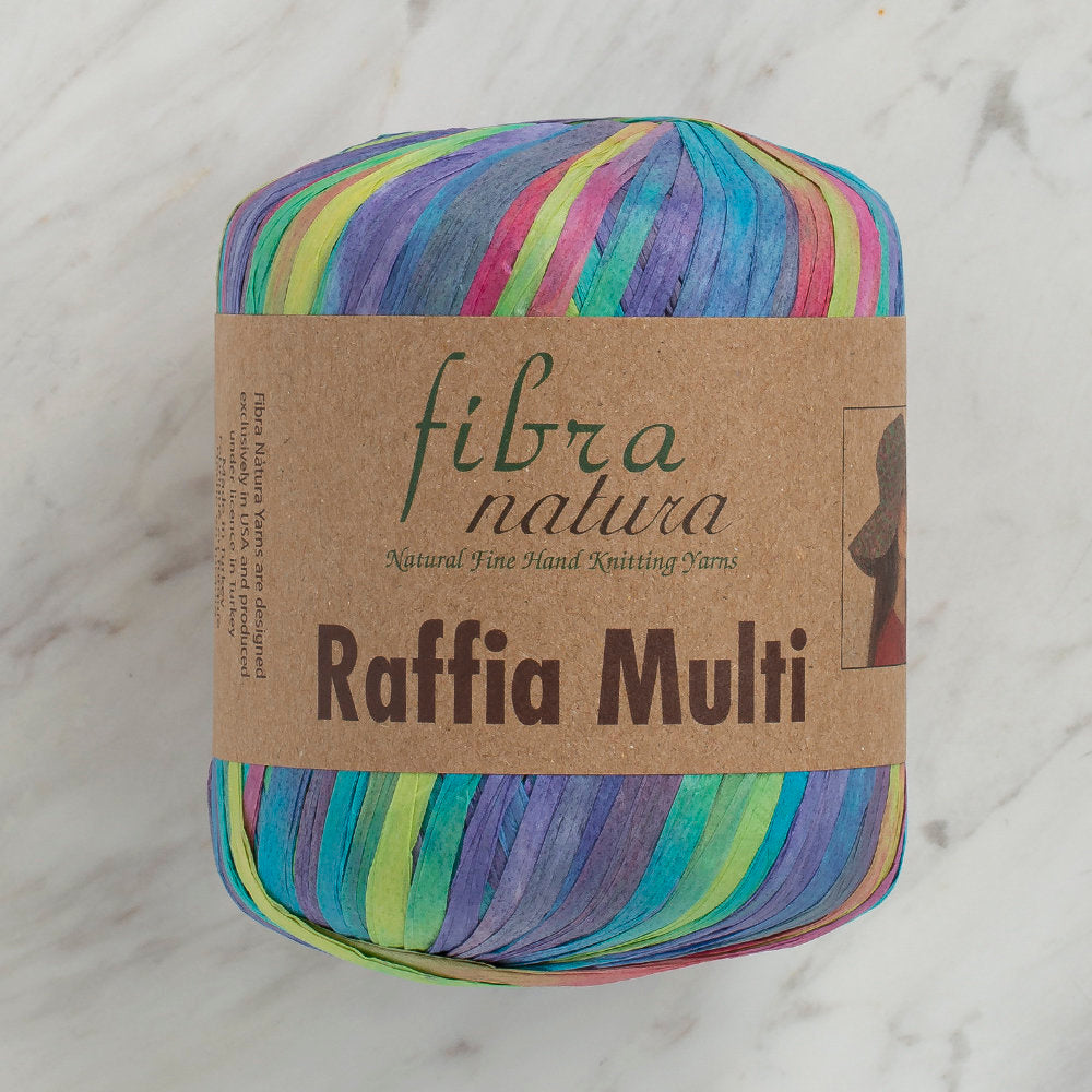Fibra Natura 35 g Raffia Paper Yarn, Variegated - 117-12
