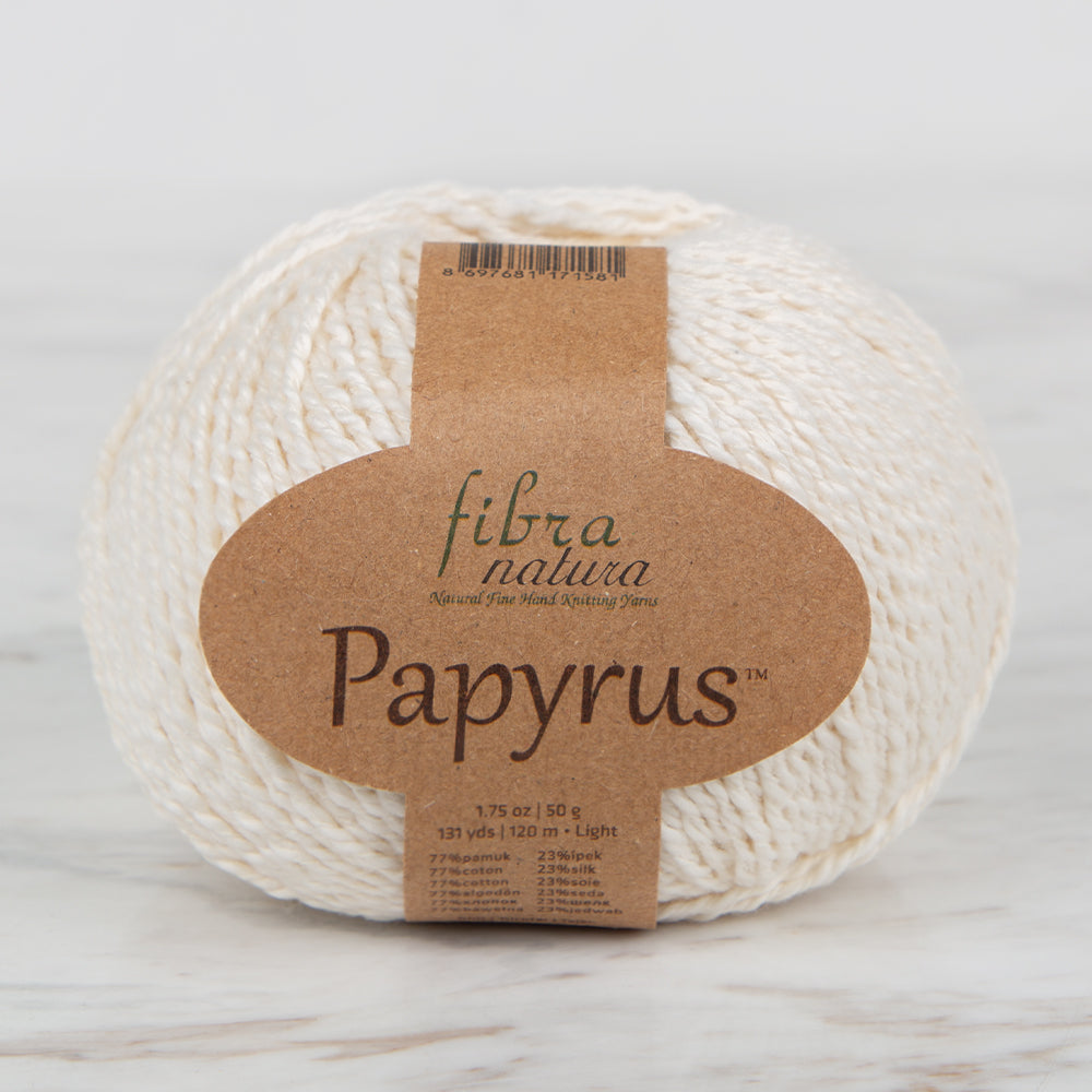 Fibra Natura Papyrus Hand Knitting Yarn,Cream - 229-02