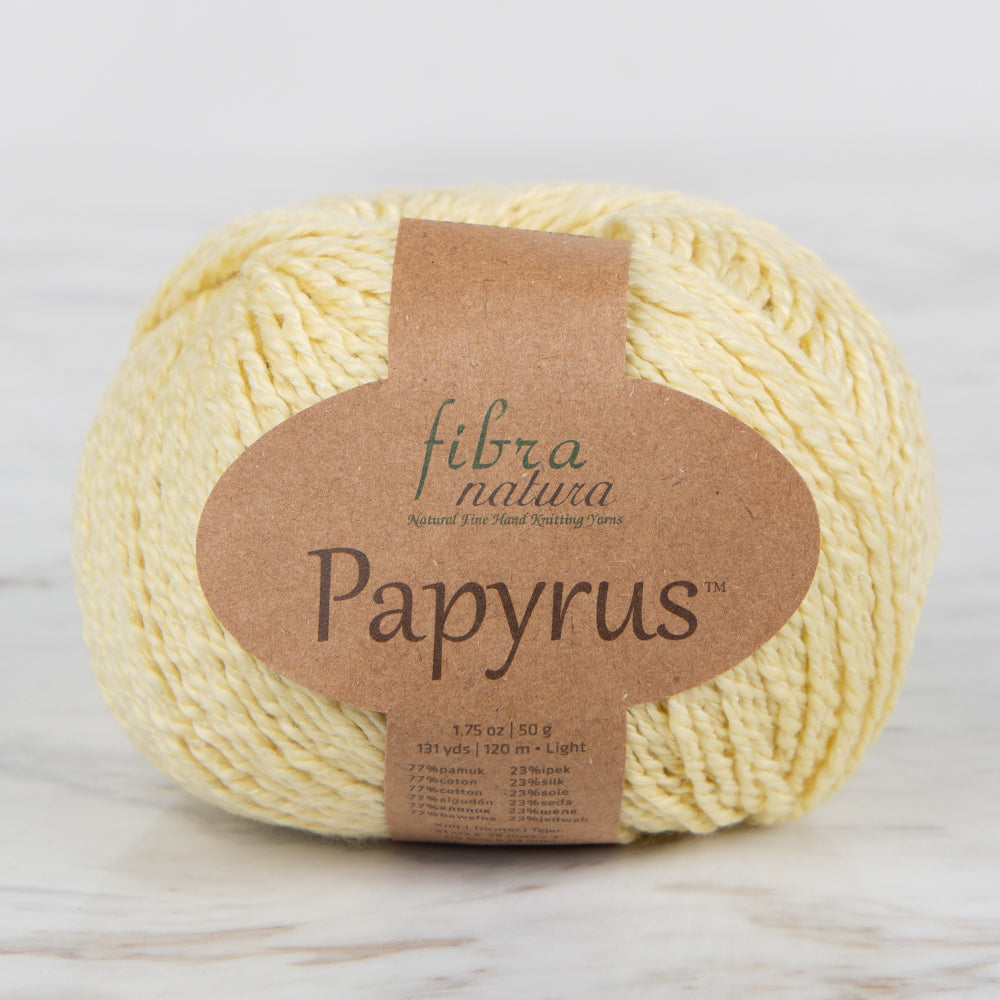 Fibra Natura Papyrus Hand Knitting Yarn,Yellow - 229-03