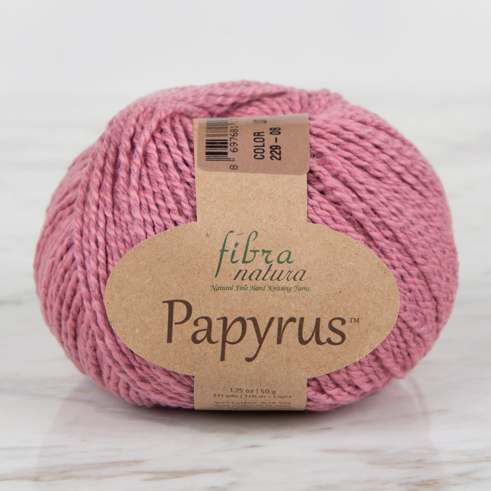 Fibra Natura Papyrus Hand Knitting Yarn,Dried Rose - 229-08