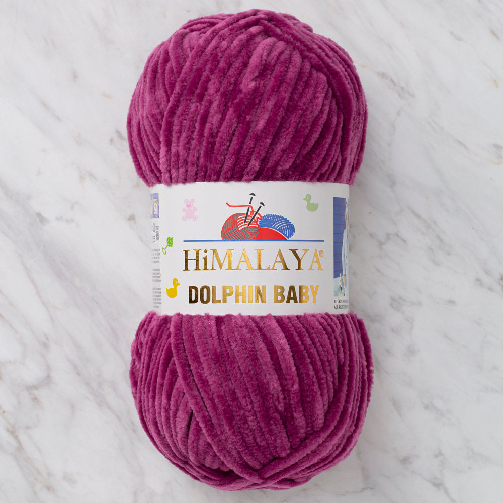 Himalaya Dolphin Baby Chenille Yarn, Purple - 80328