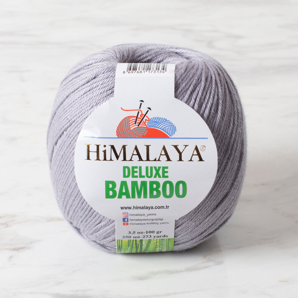 Himalaya Deluxe Bamboo Yarn, Grey - 124-36