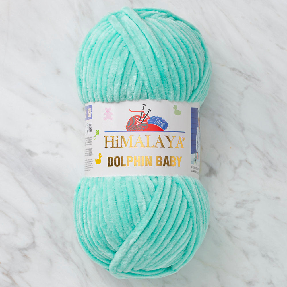 Himalaya Dolphin Baby Chenille Yarn, Green - 80345