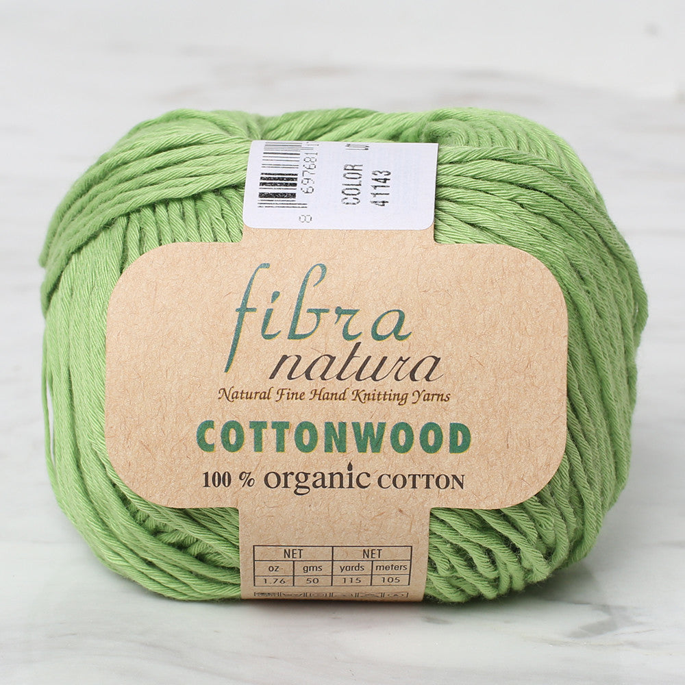 Fibra Natura Cottonwood Knitting Yarn, Green - 41143