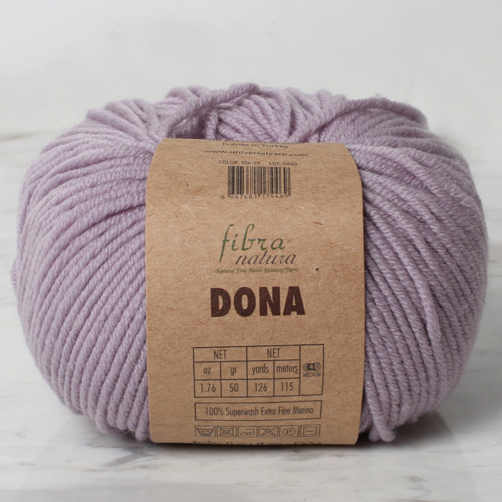 Fibra Natura Dona Knitting Yarn, Lilac - 106-39