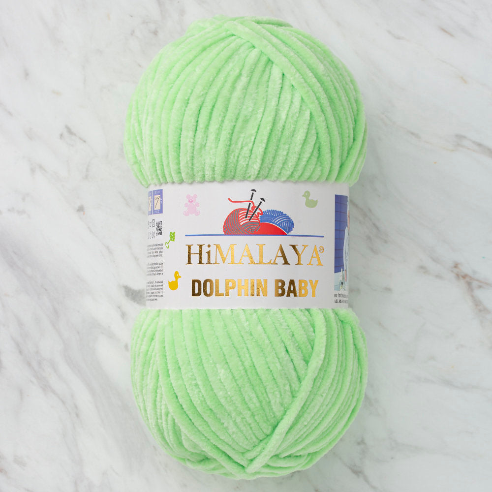 Himalaya Dolphin Baby Chenille Yarn, Green - 80350