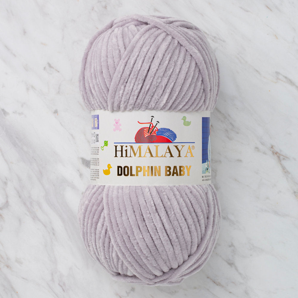 Himalaya Dolphin Baby Chenille Yarn, Grey - 80357