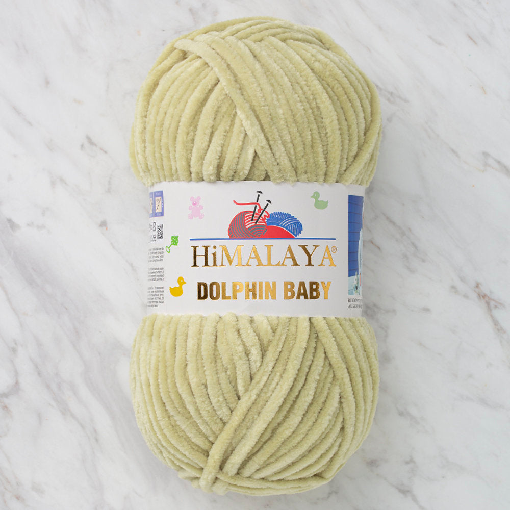 Himalaya Dolphin Baby Chenille Yarn, Green - 80359