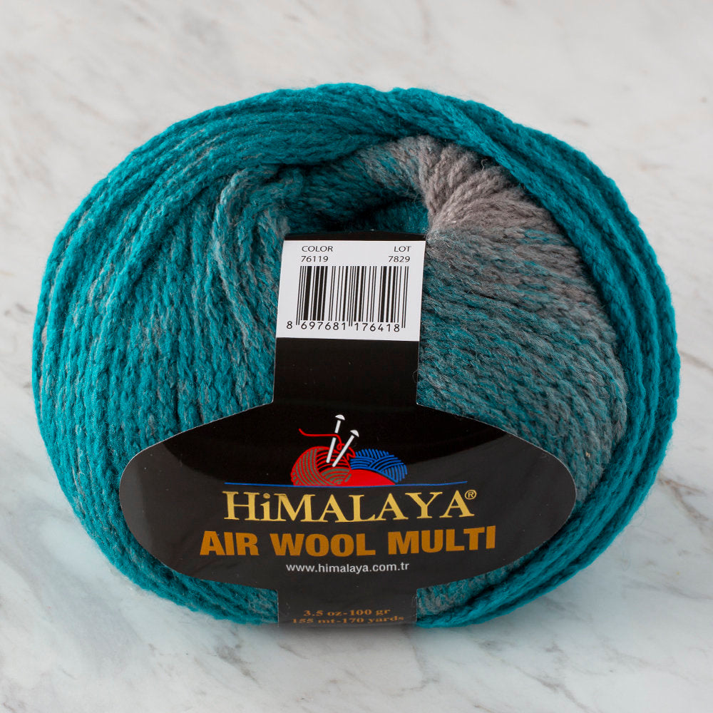 Himalaya Air Wool Multi Yarn, Variegated - 76119