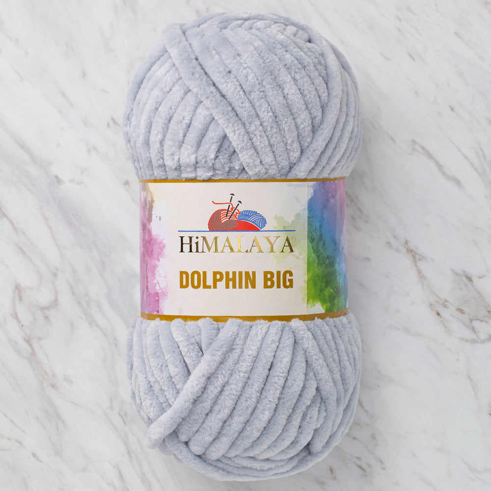Himalaya Dolphin Big Chenille Yarn, Grey - 76710