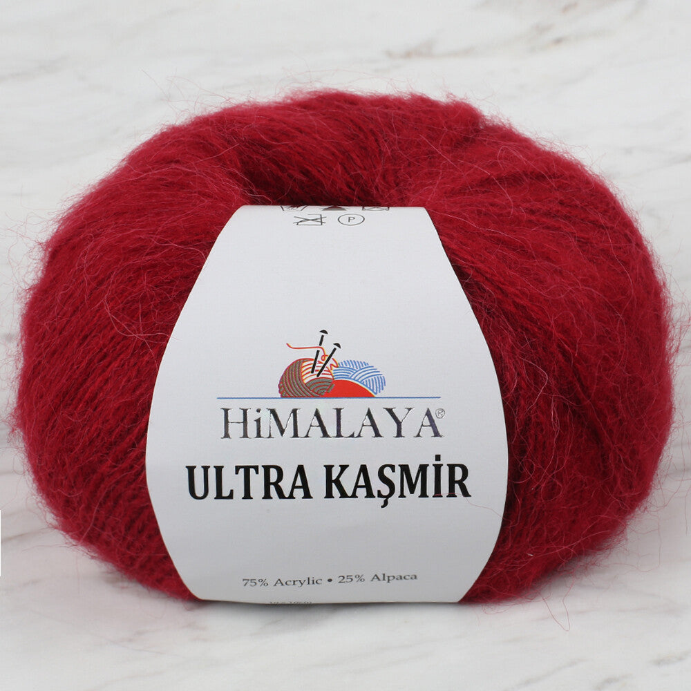 Himalaya Ultra Kaşmir Knitting Yarn, Dark Red - 56806