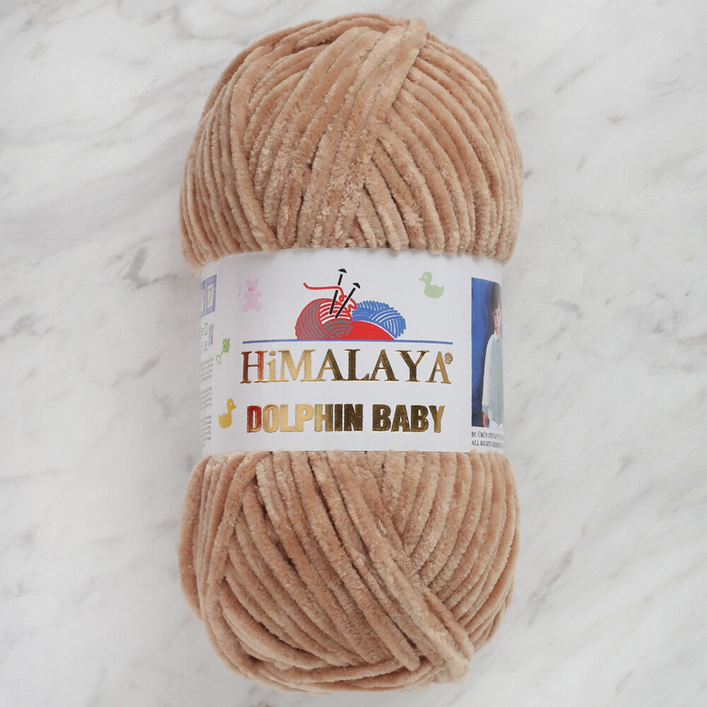 Himalaya Dolphin Baby Chenille Yarn, Beige - 80365