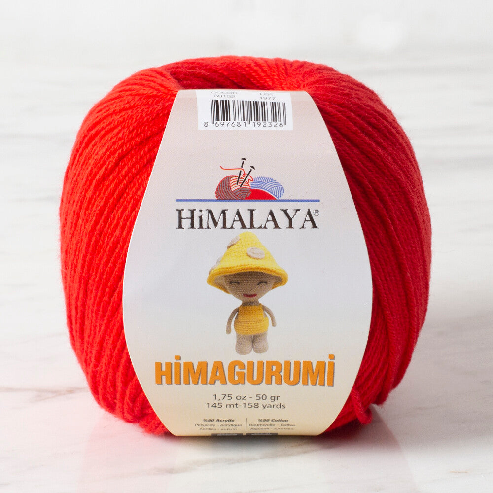 Himalaya Himagurumi 50 Gr Yarn, Red - 30132