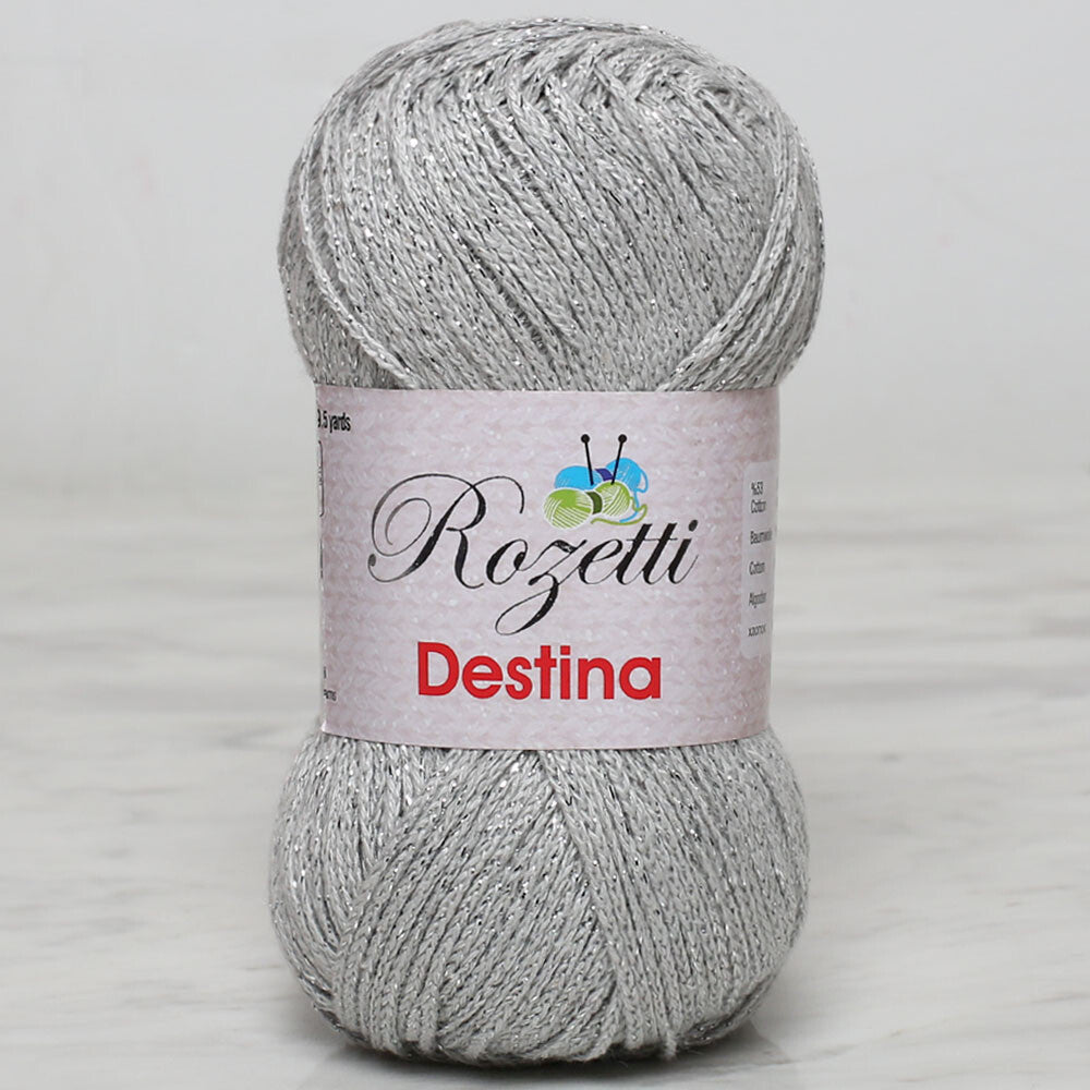 Rozetti Destina 50 gr Yarn, Grey - 45024