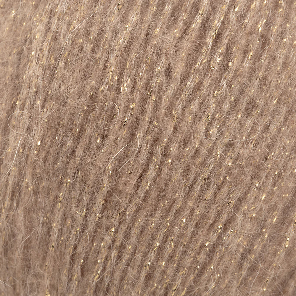 Rozetti Tılsım Glittery Hand Knitting Yarn Beige - 362-03
