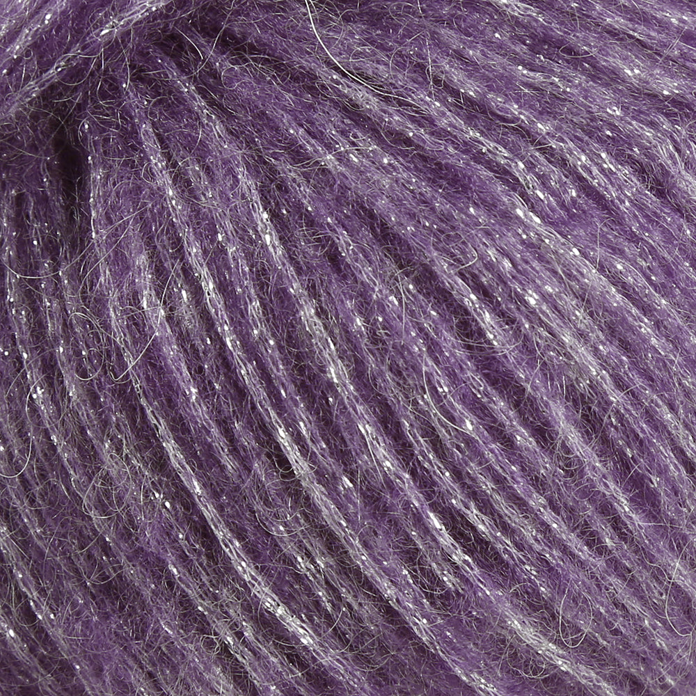 Rozetti Tılsım Glittery Hand Knitting Yarn Purple - 362-07