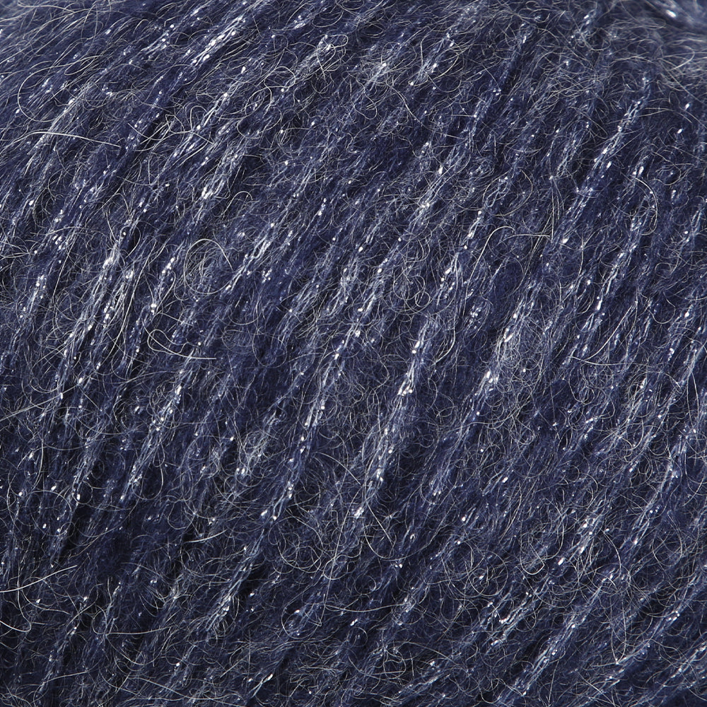 Rozetti Tılsım Glittery Hand Knitting Yarn Navy Blue - 362-10