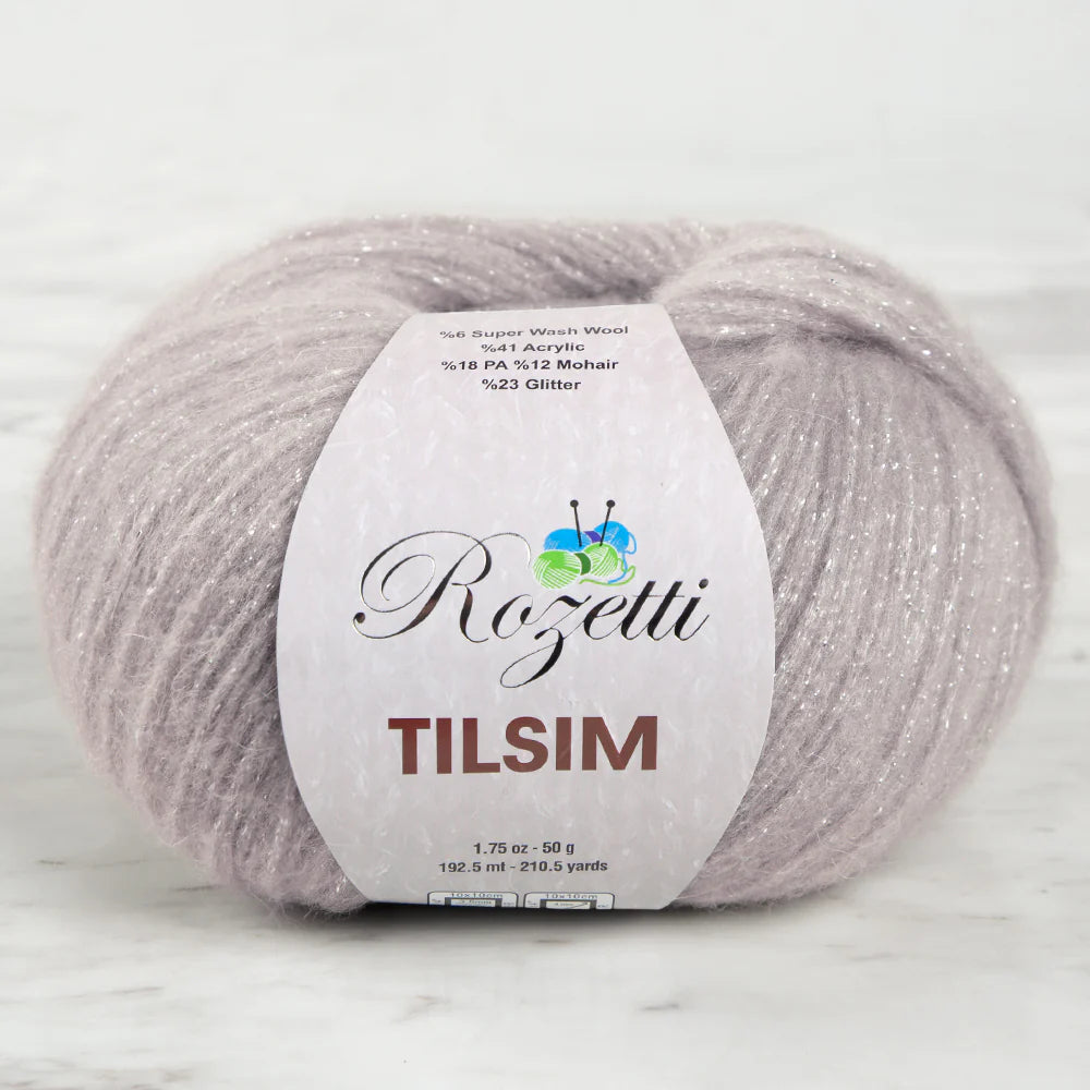 Rozetti Tılsım Glittery Hand Knitting Yarn Beige - 362-11