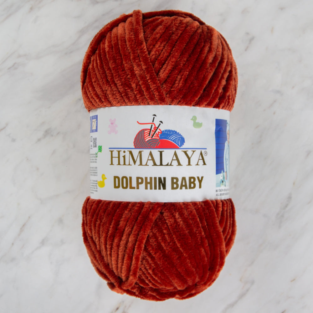 Himalaya Dolphin Baby Chenille Yarn , Red - 80370