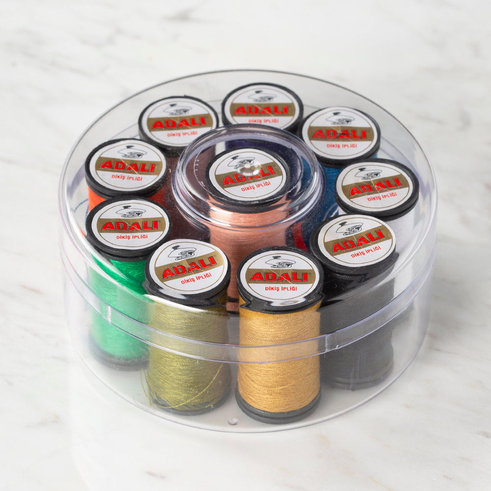 Adalı Sewing Kit (10 Threads and Needle Set) - YBL-126