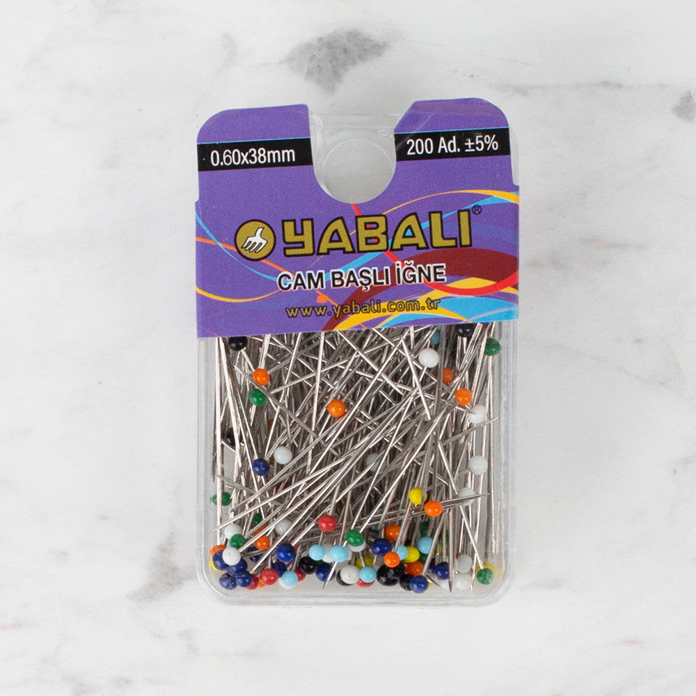 Yabalı Glass Head Pins, Variegated - YBL - 362