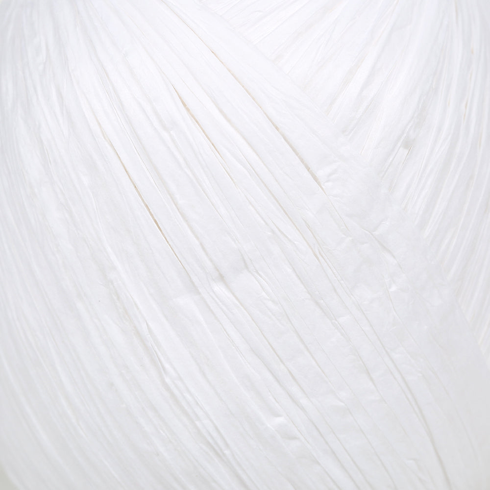 Iplix Natural Raffia Paper Yarn ,White - 14