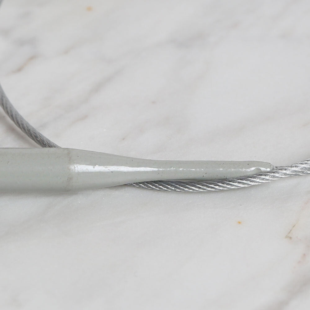 Yabalı 7mm 60 cm Steel Cable Tunisian/Afghan Knitting Needle - YBL - 345