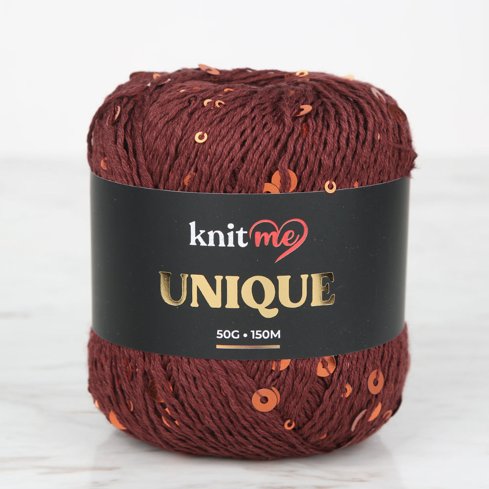 Knitme UNIQUE Hand Knitting Yarn ,Brick color 18