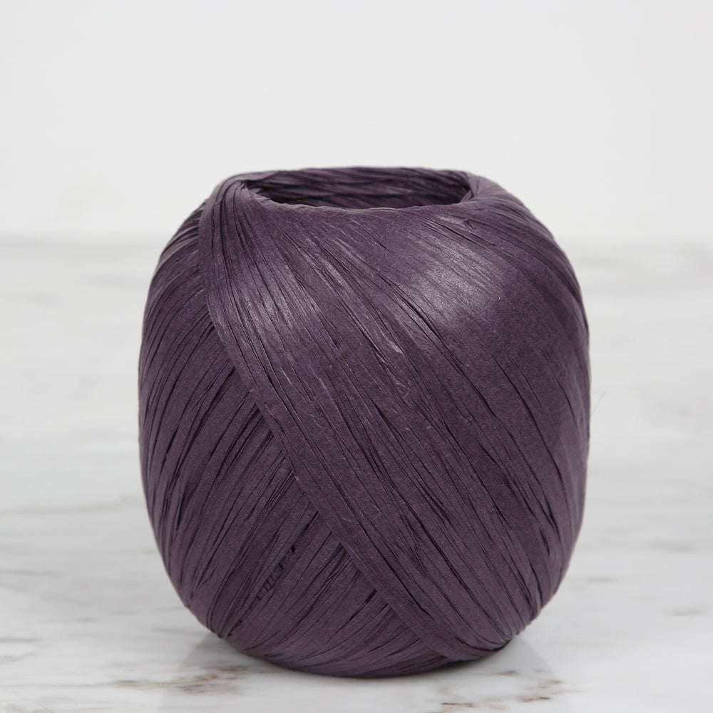 Iplix Natural Raffia Paper Yarn ,Purple - 58