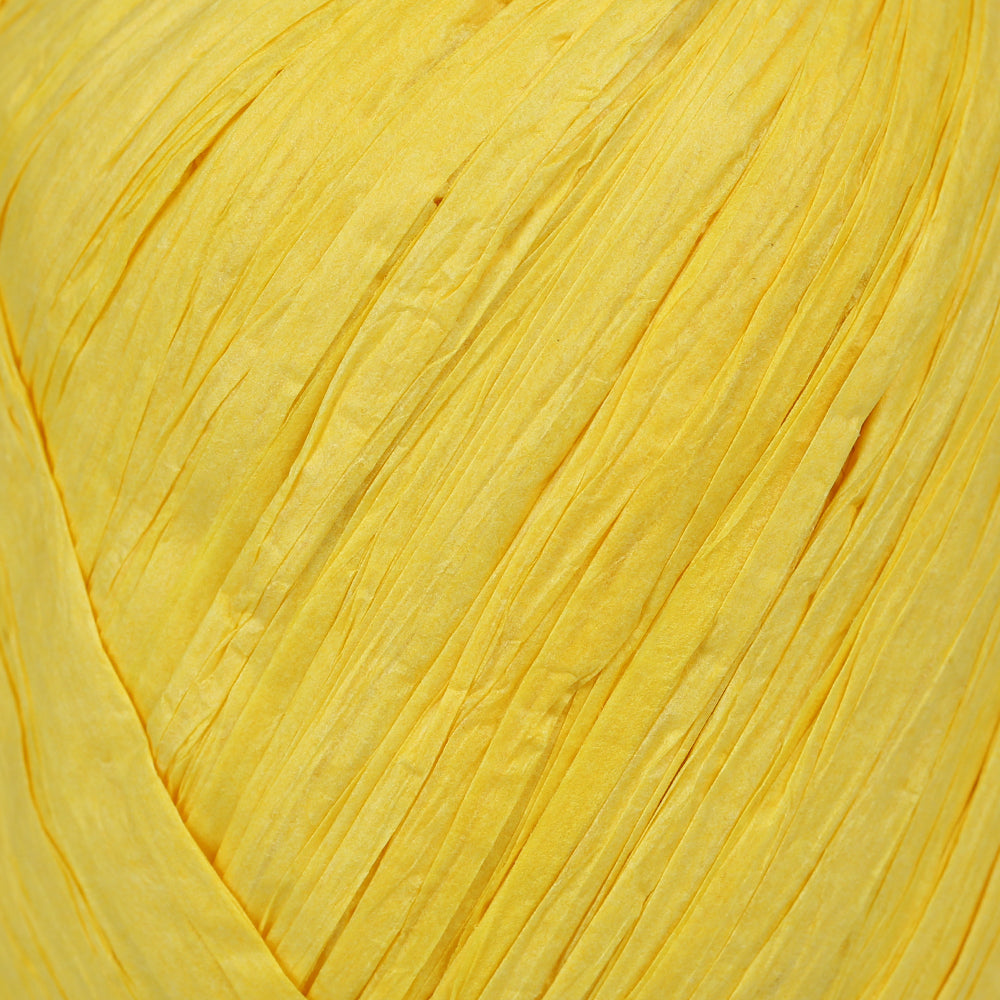 Iplix Natural Raffia Paper Yarn ,Yellow - 59