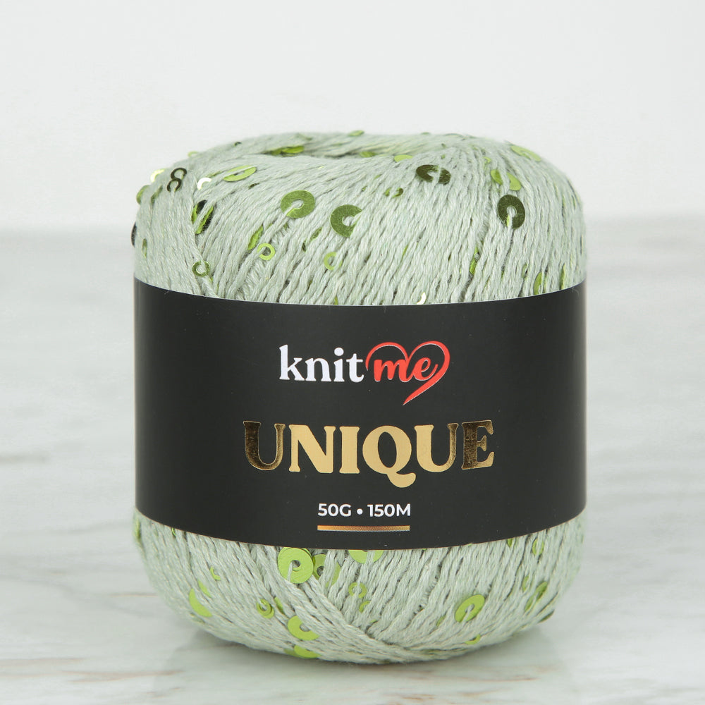 Knitme UNIQUE Hand Knitting Yarn ,Light Green 7