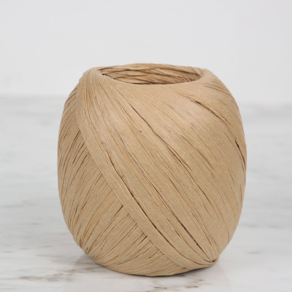 Iplix Natural Raffia Paper Yarn ,Beige - 39B