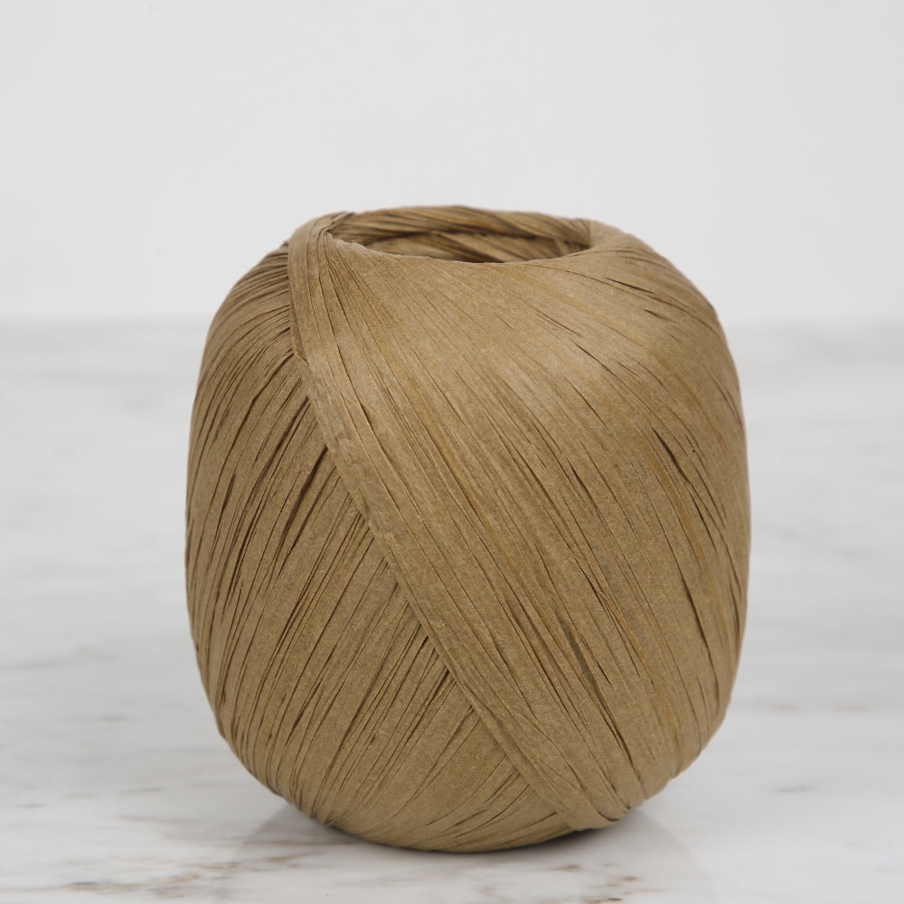 Iplix Natural Raffia Paper Yarn ,Beige - 42