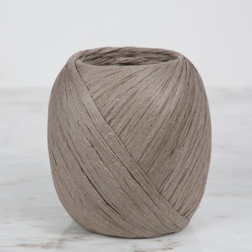 Iplix Natural Raffia Paper Yarn ,Mink - 11