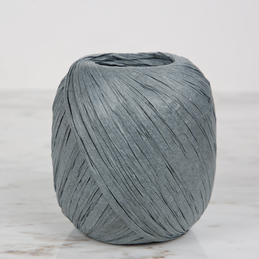 Iplix Natural Raffia Paper Yarn ,Grey - 50